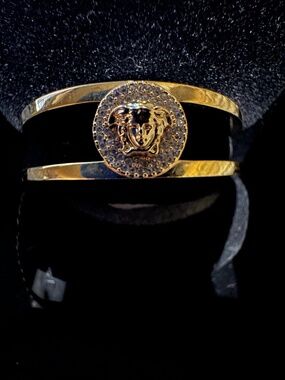 Versace gold bangle